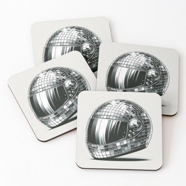 Item preview, Motorbike Helmet, Disco Ball Artwork  designed and sold by ArtfulMiller.