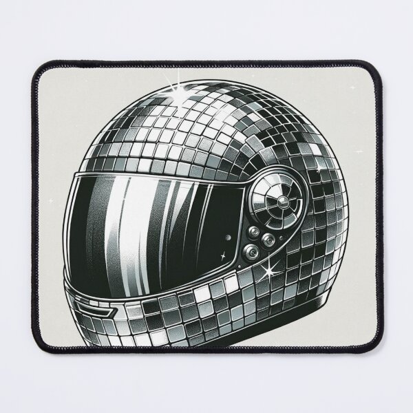 Item preview, Motorbike Helmet, Disco Ball Artwork designed and sold by ArtfulMiller.