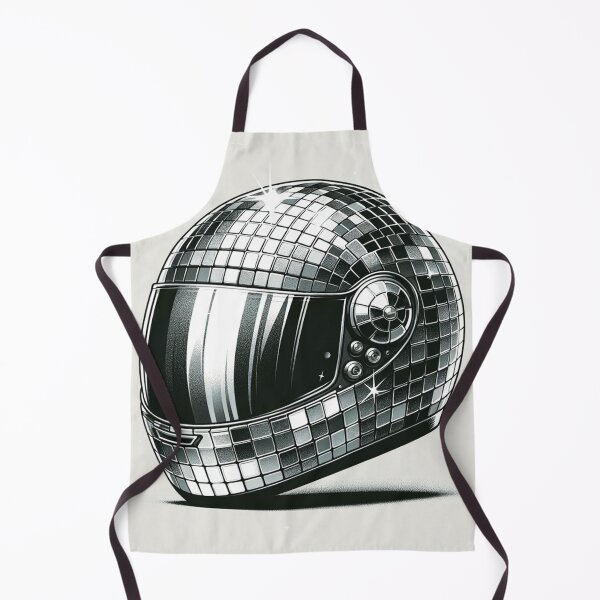 Item preview, Motorbike Helmet, Disco Ball Artwork designed and sold by ArtfulMiller.