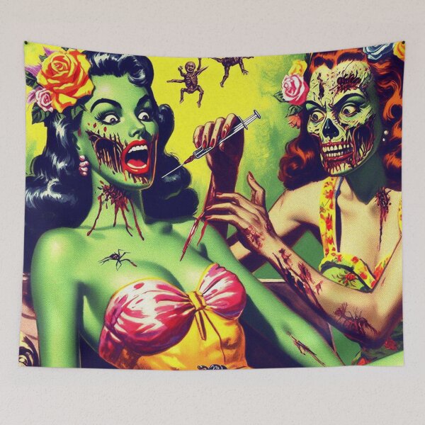 Item preview, Vintage Zombie Pin Ups designed and sold by PulpVintage.