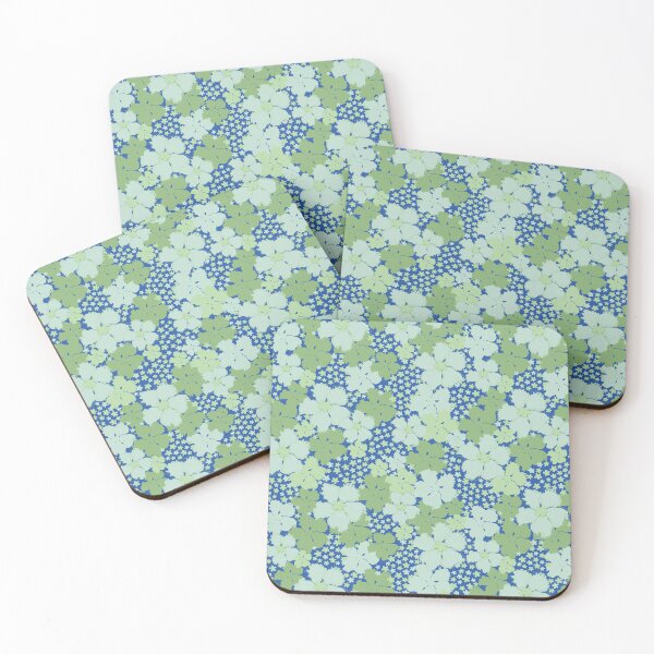 Item preview, TROPICAL COCONUT GIRL ALOHA HAWAIIAN HIBISCUS GREEN AND BLUE designed and sold by blomastudios.