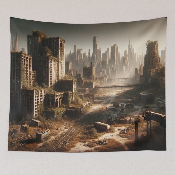 Item preview, Echoes of Silence: The Reclaimed Urban Wilds designed and sold by ArtComixHaven.
