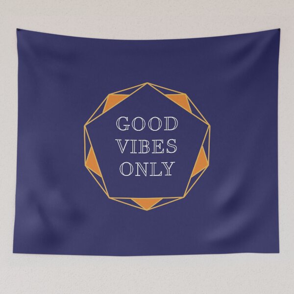 Item preview, Good Vibes Only in Blue designed and sold by elliebart.