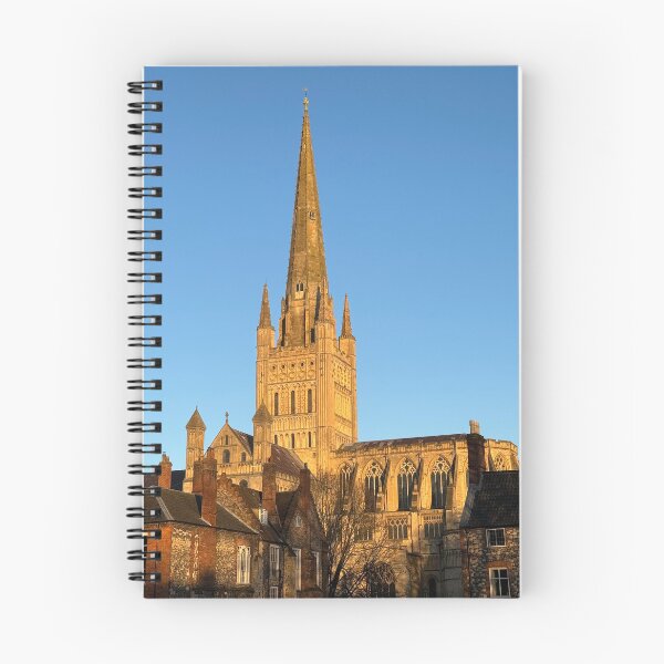 Item preview, Norwich Cathedral against a winter blue sky designed and sold by MyriadNorfolk.