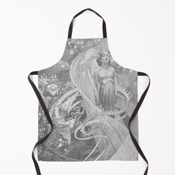 Item preview, Le Pater: Lead Us Not Into Temptation But Deliver Us From Evil (Grey Plate), by Alphonse Mucha. HIGH DEFINITION designed and sold by MINDTHECHERRY.