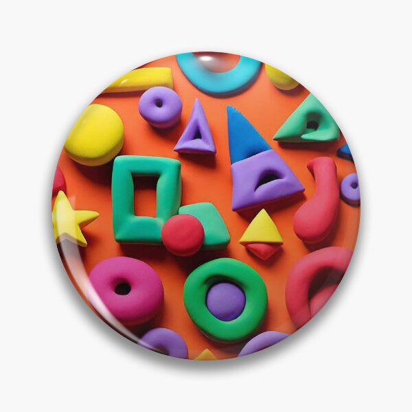 Item preview, Bright Colourful Shapes Made in Clay designed and sold by ComicJo.