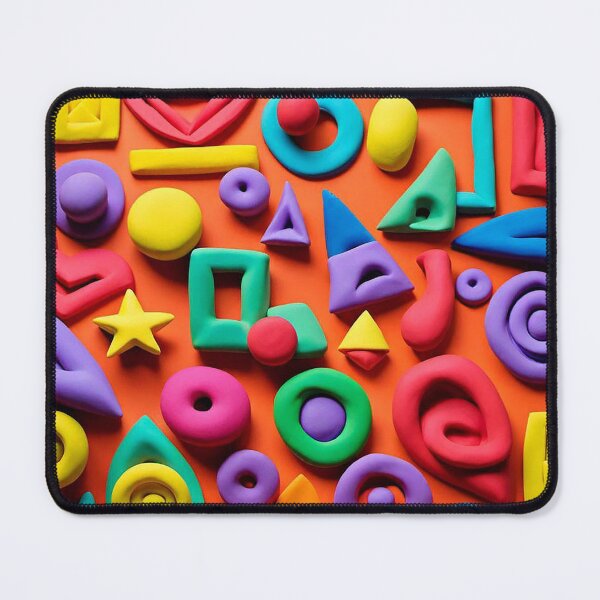 Item preview, Bright Colourful Shapes Made in Clay designed and sold by ComicJo.
