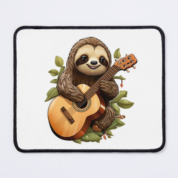 Item preview, Sloth Playing Guitar designed and sold by prissipix.