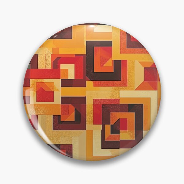 Item preview, Retro Orange Abstract - Geometric Mehndi Pattern designed and sold by HausKatz.