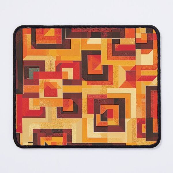 Item preview, Retro Orange Abstract - Geometric Mehndi Pattern designed and sold by HausKatz.