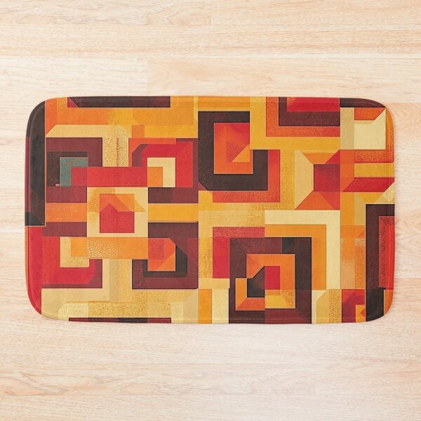 Item preview, Retro Orange Abstract - Geometric Mehndi Pattern designed and sold by HausKatz.