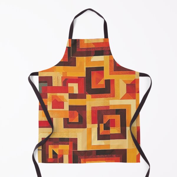 Item preview, Retro Orange Abstract - Geometric Mehndi Pattern designed and sold by HausKatz.