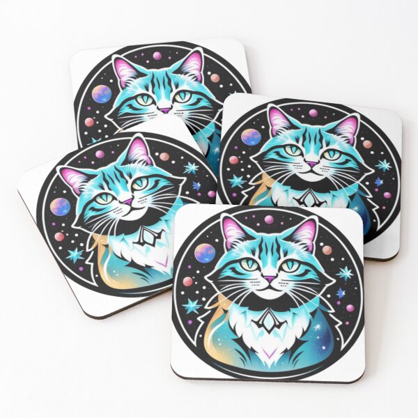 Item preview, Cute space kitty cat sticker designed and sold by Flowerslaps.