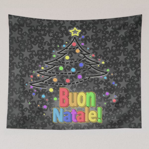 Item preview, buon natale albero colorato designed and sold by ZiphGames.