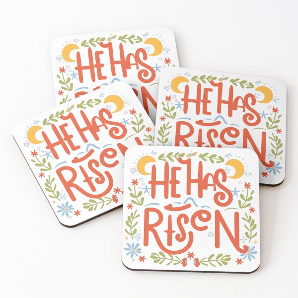 Item preview, He Has Risen 2 - Vibrant Easter Celebration, Resurrection Illustration for Faithful Inspiration designed and sold by HahaHandlesHub.