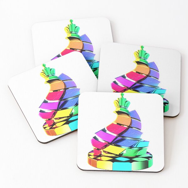 Item preview, Shinny Rainbow Chess Piece designed and sold by Chubuter.