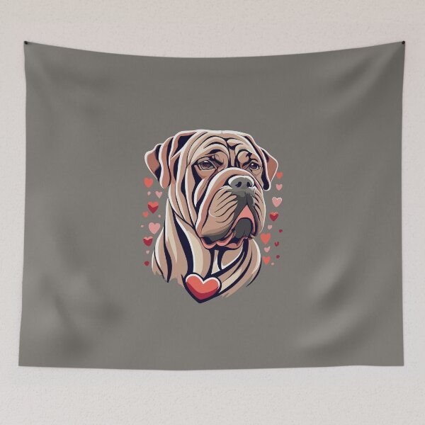 Artikelvorschau, Bullmastiff Love – Valentinstagsausgabe von Canine Affection entworfen und verkauft von VoyteksDesigns.