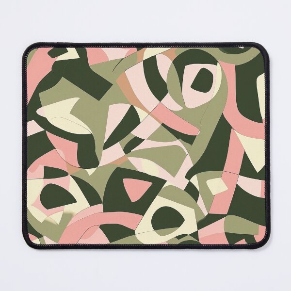 Item preview, Sage Green and Blush Pink - Abstract Mehndi Pattern designed and sold by HausKatz.