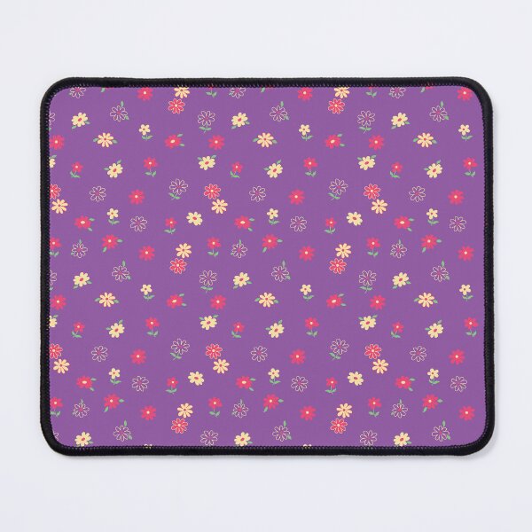 Item preview, MINI SMALL TROPICAL Y2K PASTEL PURPLE YELLOW RED FLOWERS designed and sold by blomastudios.
