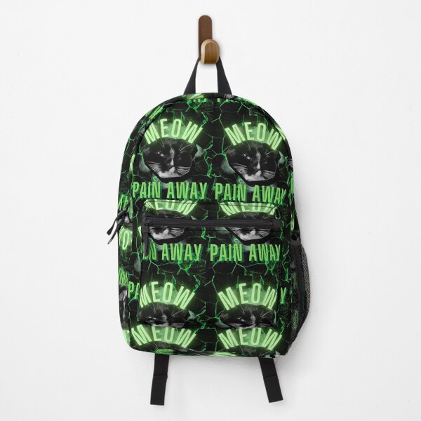 Item preview, MEOW PAIN AWAY GREEN CUTE CAT MEME ADORABLE designed and sold by Mihuk.