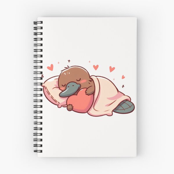 Item preview, Cute Platypus Sleeping With heart Valentines Day designed and sold by LemuellTrends.