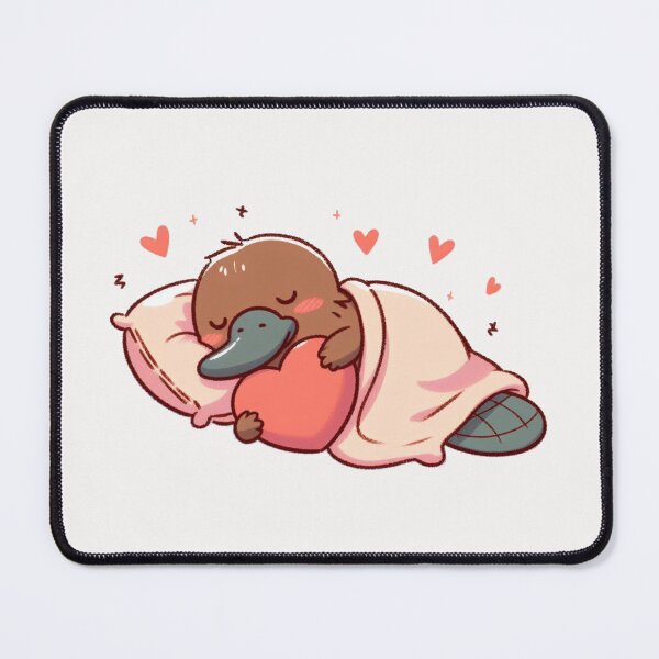 Item preview, Cute Platypus Sleeping With heart Valentines Day designed and sold by LemuellTrends.