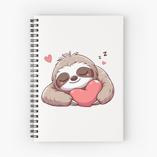 Item preview, Cute Sloth Sleeping With heart Valentines Day designed and sold by LemuellTrends.