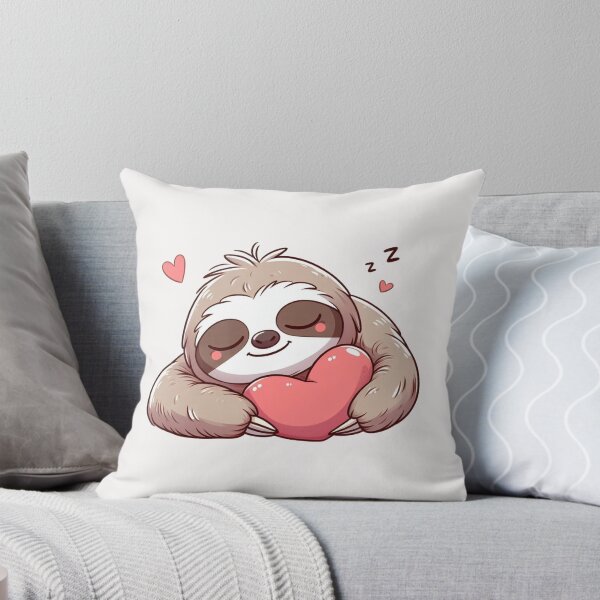 Item preview, Cute Sloth Sleeping With heart Valentines Day designed and sold by LemuellTrends.