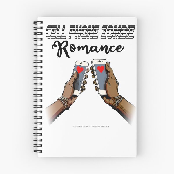 Item preview, Cell Phone Zombie Romance for Dark backgrounds designed and sold by The Imagination Source™.