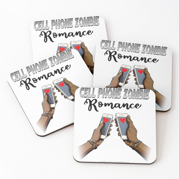 Item preview, Cell Phone Zombie Romance for Dark backgrounds designed and sold by The Imagination Source™.