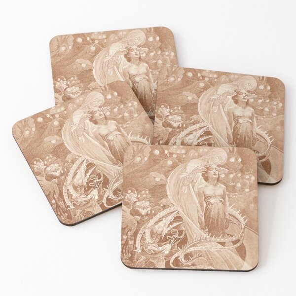 Item preview, Le Pater: Lead Us Not Into Temptation But Deliver Us From Evil (Sepia Plate), by Alphonse Mucha. HIGH DEFINITION designed and sold by MINDTHECHERRY.