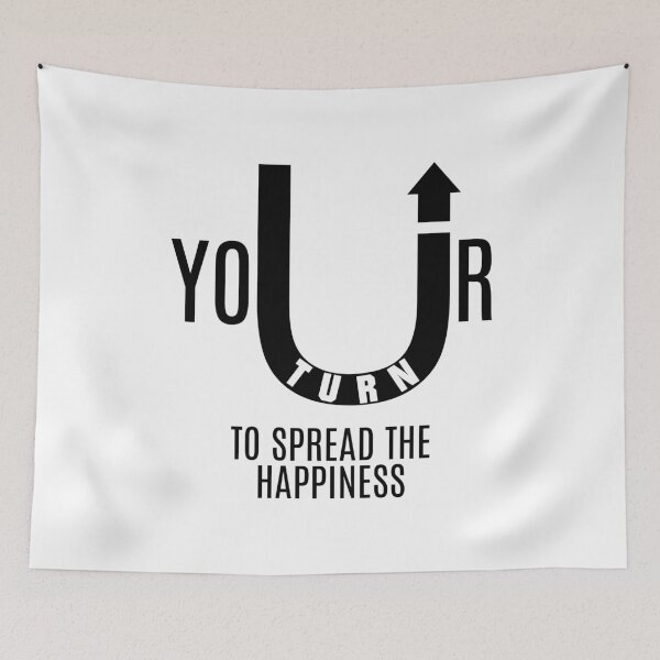Item preview, U-Turn Spread The Happiness - Your Turn - Affirmation Inspirational Uplifting T-Shirt designed and sold by allmarkmade.