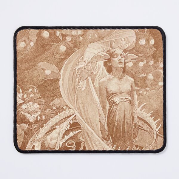 Item preview, Le Pater: Lead Us Not Into Temptation But Deliver Us From Evil (Sepia Plate), by Alphonse Mucha. HIGH DEFINITION designed and sold by MINDTHECHERRY.