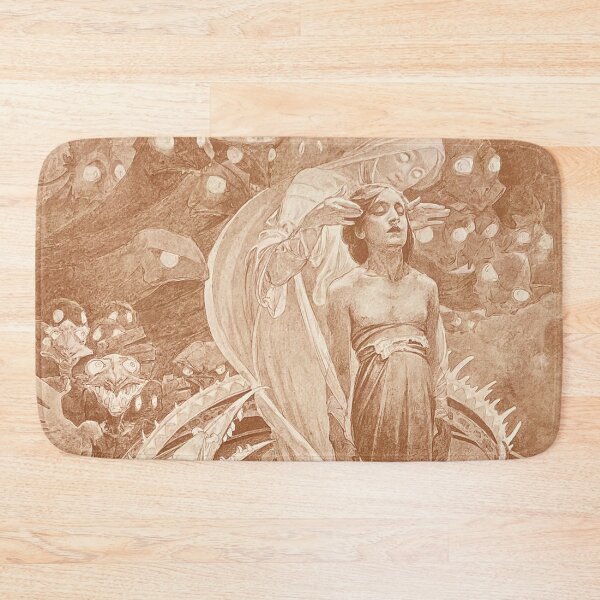 Item preview, Le Pater: Lead Us Not Into Temptation But Deliver Us From Evil (Sepia Plate), by Alphonse Mucha. HIGH DEFINITION designed and sold by MINDTHECHERRY.