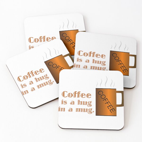 Item preview, Coffee is a hug in a mug. designed and sold by Web Natural Designs.