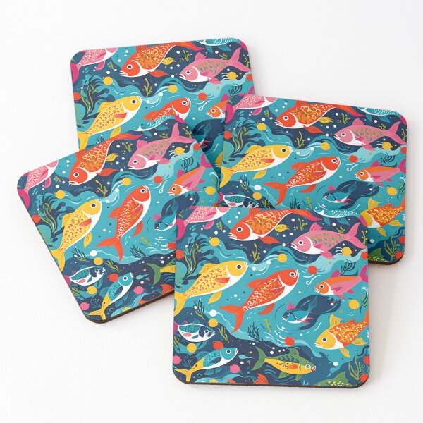 Item preview, Colourful Fish Pattern designed and sold by JoyPhotoArt.