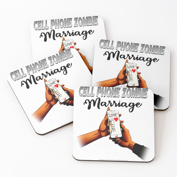 Item preview, Cell Phone Zombie Marriage for Light backgrounds designed and sold by The Imagination Source™.