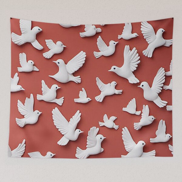 Item preview, White Birds Flying designed and sold by ComicJo.
