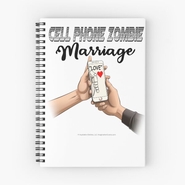 Item preview, Cell Phone Zombie Marriage for Dark backgrounds designed and sold by The Imagination Source™.