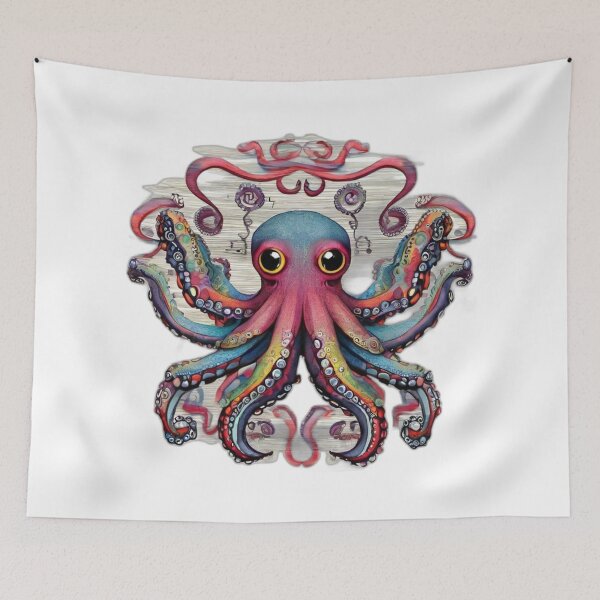 Item preview,  maritime art octopus designed and sold by bonjourmadame4.