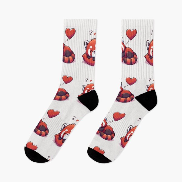 Item preview, Cute Red Panda Sleeping With heart Valentines Day designed and sold by LemuellTrends.