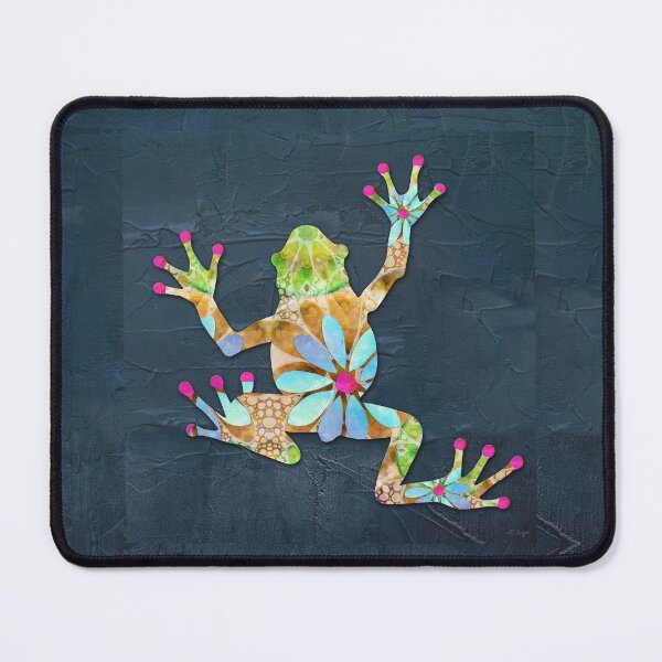 Item preview, Dancing Daisy Frog 2 Colorful Cute Art designed and sold by Sharon Cummings Art.