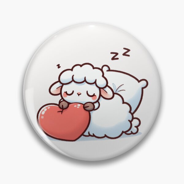 Item preview, Cute Sheep Sleeping With heart Valentines Day designed and sold by LemuellTrends.