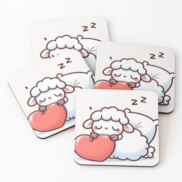 Item preview, Cute Sheep Sleeping With heart Valentines Day designed and sold by LemuellTrends.