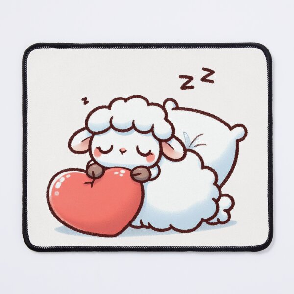 Item preview, Cute Sheep Sleeping With heart Valentines Day designed and sold by LemuellTrends.