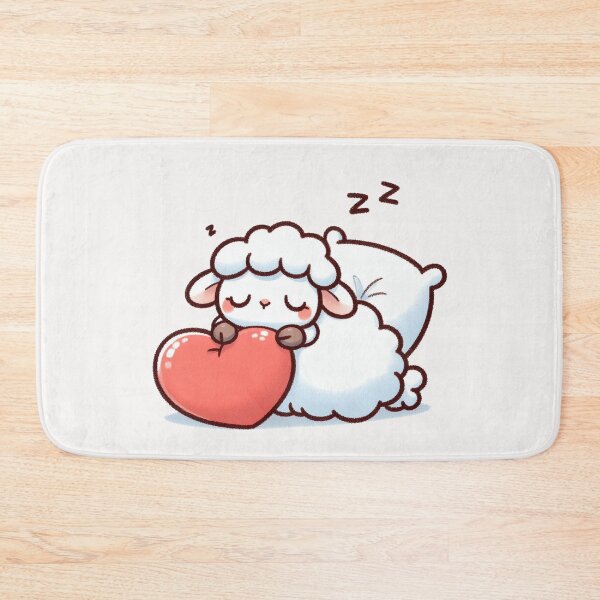 Item preview, Cute Sheep Sleeping With heart Valentines Day designed and sold by LemuellTrends.