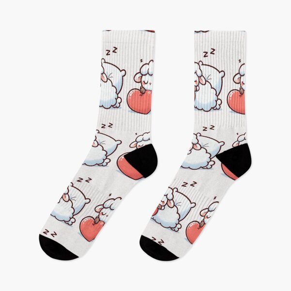 Item preview, Cute Sheep Sleeping With heart Valentines Day designed and sold by LemuellTrends.