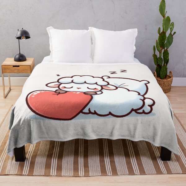 Item preview, Cute Sheep Sleeping With heart Valentines Day designed and sold by LemuellTrends.