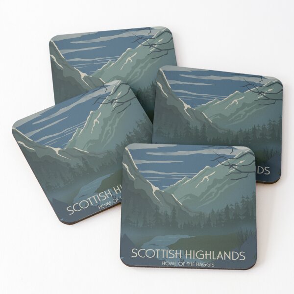 Item preview, Scottish Highlands - Home of the Haggis Vintage Poster designed and sold by Ignniis.
