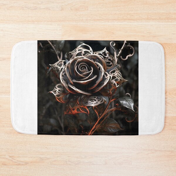 Item preview, Fractal Black Metallic Rose designed and sold by codestealth.